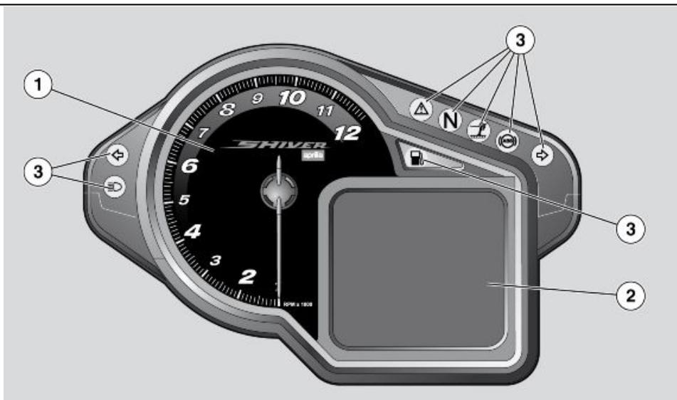 APRILIA SHIVER 750 GT ABS - Dashboard (02_03) - 1