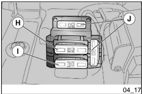 APRILIA SHIVER 750 GT ABS - AUXILIARY FUSES - 1