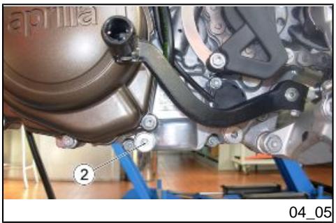APRILIA SXV 450 - Vidange d'huile moteur (04_03, 04_04, 04_05, 04_06) - 1