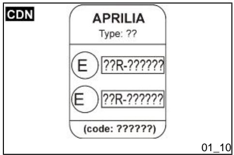 APRILIA SXV 450 - Label 6 (01_09) - 1