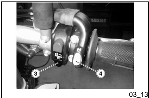 APRILIA SXV 5.5 - STARTING PROCEDURE WITH WARMED-UP ENGINE - 1