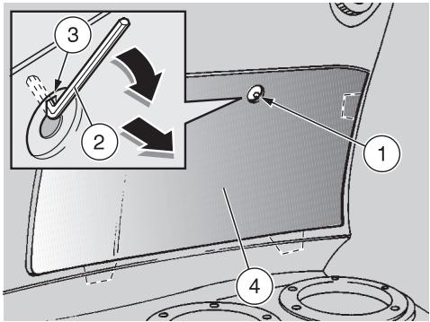 APRILIA AREA 51 - REMOVING THE REAR-VIEW MIRROR - 1