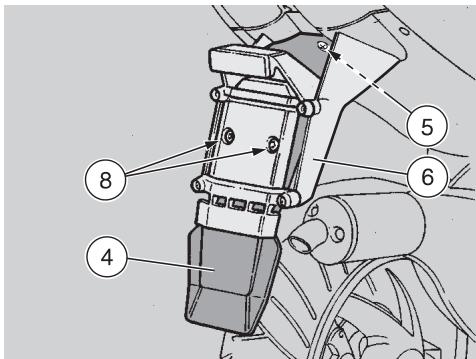 APRILIA AREA 51 - The rear mudguard extension (4) - 1