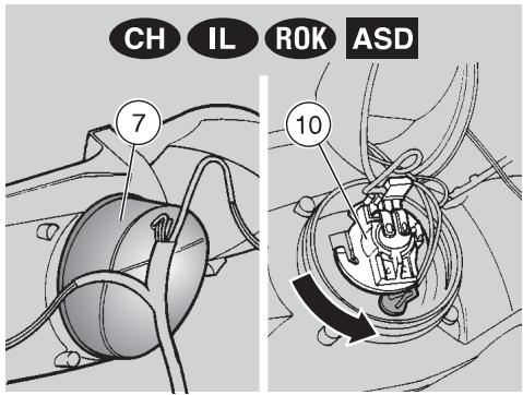 APRILIA AREA 51 - To change the bulbs, proceed as follows: - 5