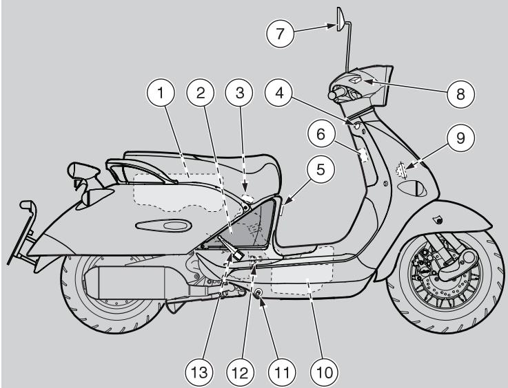 APRILIA M50 - KEY - 1