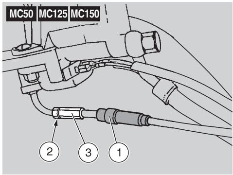 APRILIA M50 - ADJUSTING THE ACCELERATOR CONTROL - 1