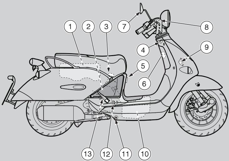 APRILIA M50 - KEY - 2