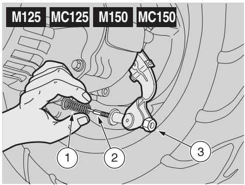 APRILIA M50 - ADJUSTING THE BRAKE - 1