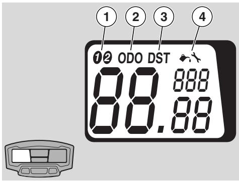 APRILIA MX 125 - INSTRUMENTS AND INDICATORS TABLE - 1
