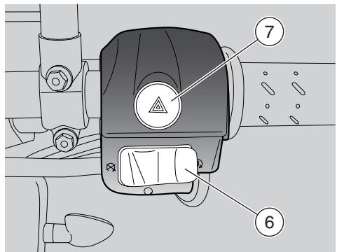 APRILIA PEGASO 650 STRADA-TRAIL - CONTROLS ON LEFT HANDLEBAR - 1