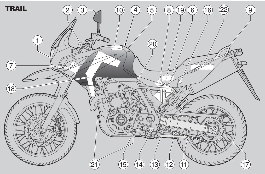 APRILIA PEGASO 650 STRADA-TRAIL - KEY - 1