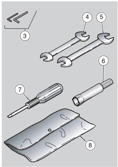 APRILIA PEGASO 650 STRADA-TRAIL - The tool kit includes: - 1