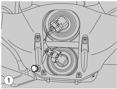 APRILIA PEGASO 650 STRADA-TRAIL - ADJUSTING THE VERTICAL HEADLIGHT BEAM - 1