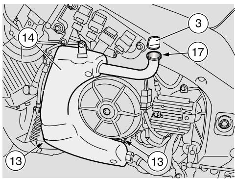 APRILIA RST MILLE FUTURA - Nettoyage du filtre a HUILE dumoteur sur le reservoir - 1