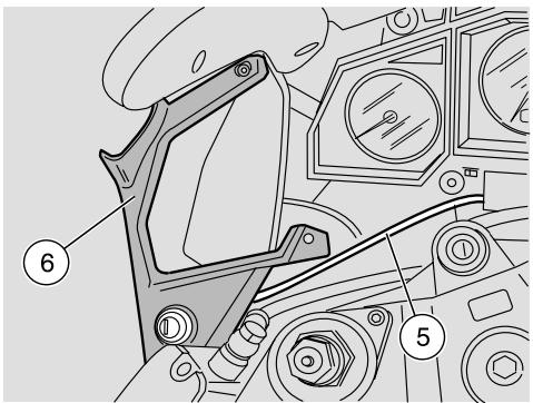 APRILIA RST MILLE FUTURA - DEPOSE De la protection de fermeture du tableau de BORD - 1