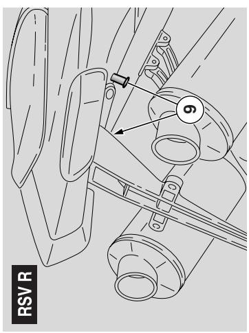 APRILIA RSV 1000 R FACTORY - Deblocage/blocage de laprotection du COFFRE adocuments/trousse a OUTILS - 1