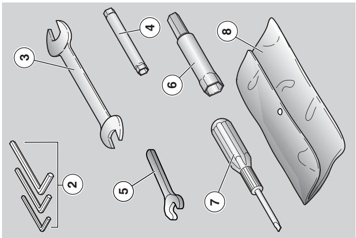 APRILIA RSV 1000 R FACTORY - Deblocage/blocage de laprotection du COFFRE adocuments/trousse a OUTILS - 2