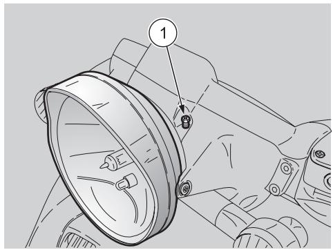 APRILIA SCARABEO 125 - VERTICAL ADJUSTMENT OF THE HEADLIGHT BEAM - 1