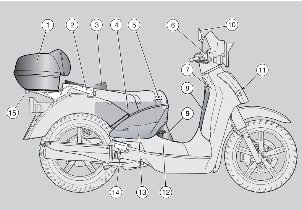 APRILIA SCARABEO 125 - KEY - 1