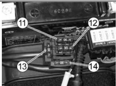 APRILIA SCARABEO 250 I.E. - AUXILIARY FUSES DISTRIBUTION - 2