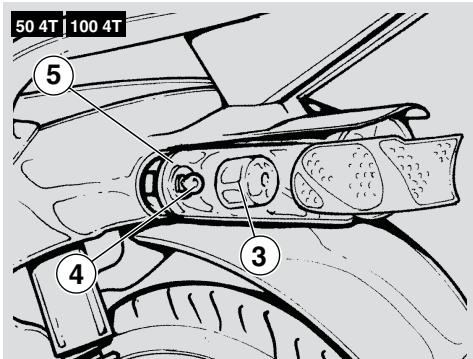 APRILIA SCARABEO 50 2T - Replacement des ampoules des clignotants arriere - 1