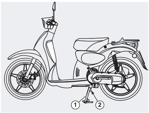 APRILIA SCARABEO 50 2T - Important en cours de repose introduire les deux languettes centrales en premier et ensuite les latérales. - 1