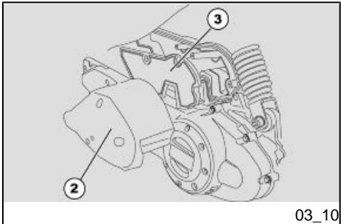 APRILIA SCARABEO 50 4T 4V - Démontage du filtre à air (03_09, 03_10) - 1