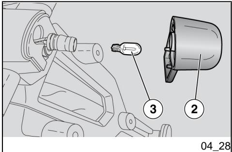 APRILIA SL 750 SHIVER - Éclairage de la plaque d'immatriculation (04_27, 04_28) - 1