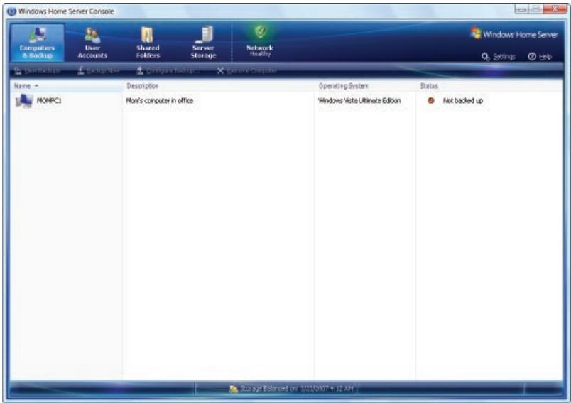 MICROSOFT HOME SERVER - Windows Home Server Quick Configuration - 1