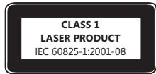 MICROSOFT NOTEBOOK OPTICAL MOUSE 3000 - Class 1 Laser Devices - 1