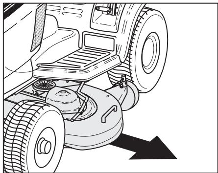 MTD CUBCADET 2000 - Demounting the cutting mechanism - 5