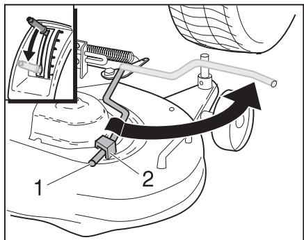 MTD CUBCADET 2000 - Demounting the V-belt - 1
