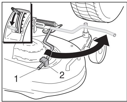MTD CUBCADET 2000 - Mounting the V-belt - 1