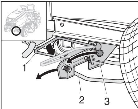 MTD CUBCADET 2000 - Demounting the cutting mechanism - 1