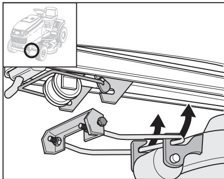 MTD CUBCADET 2000 - Demounting the cutting mechanism - 2