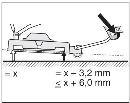 MTD CUBCADET 2000 - Setting the inclination of the blades - 3
