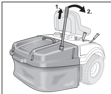 MTD GRASS CATCHER FOR LAWN TRACTORS 700 WITH 76 CM AND 105 CM CUTTING DECK - Empty grass catcher - 1