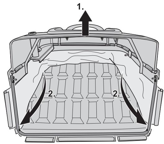 MTD GRASS CATCHER FOR LAWN TRACTORS 700 WITH 76 CM AND 105 CM CUTTING DECK - i - 28