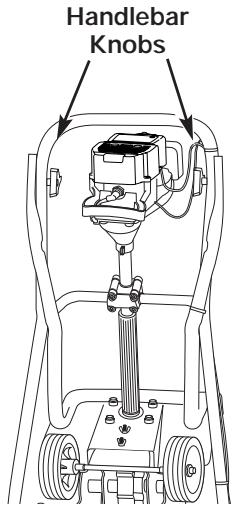 MTD 410R - POSITIONING THE HANDLEBARS - 1