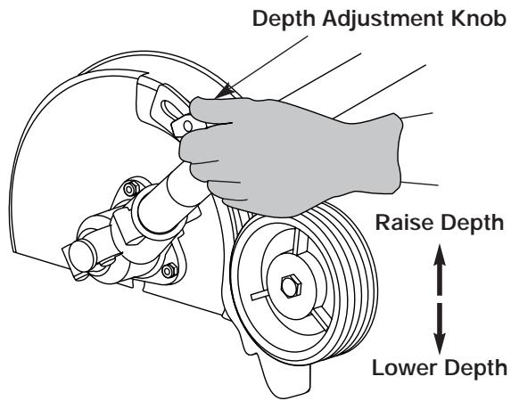 MTD TB25ET - ADJUSTING EDGER CUTTING DEPTH - 1