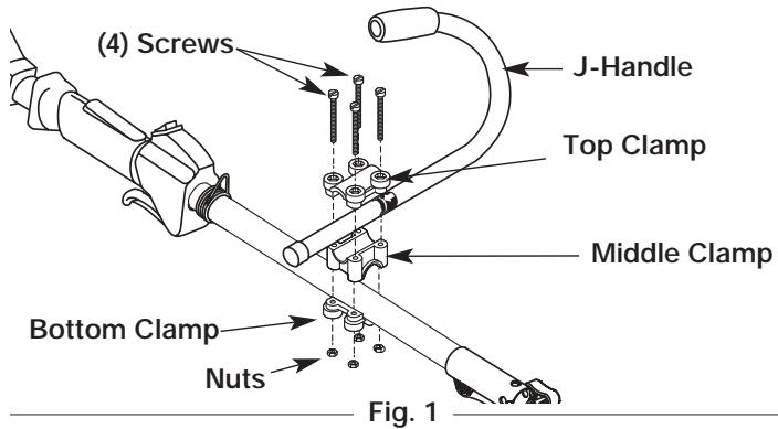 MTD TB25ET - INSTALL AND ADJUST THE J-HANDLE - 1