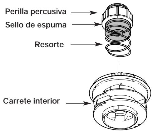 MTD TB25ET - Instalación de un carrete interior prebobinado - 1