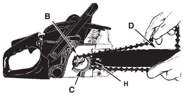 MTD TB4018CC - TO INSTALL SAW CHAIN: WARNING - 2