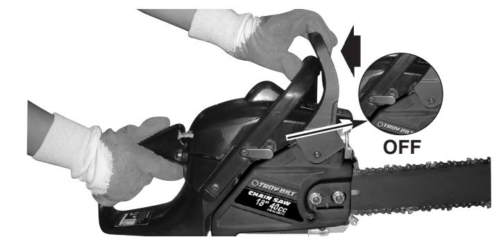 MTD TB4018CC - To Test CHAIN BRAKE: - 1