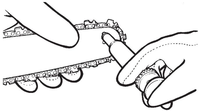 MTD TB4018CC - TO LUBRICATE SPROCKET TIP: WARNING - 1