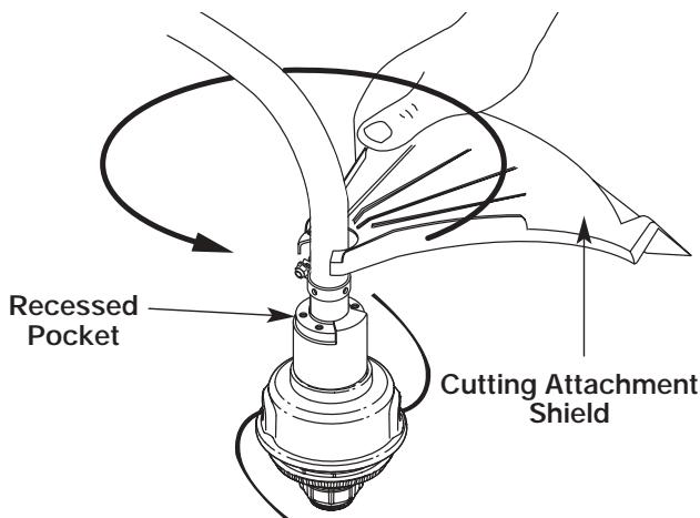 MTD Y725 - INSTALL THE CUTTING ATTACHMENT SHIELD - 3