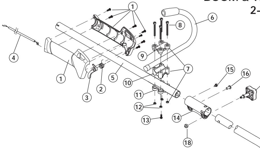 MTD Y725 - BOOM & TRIMMER PARTS - Y725 2-CYCLE GAS TRIMMER - 1