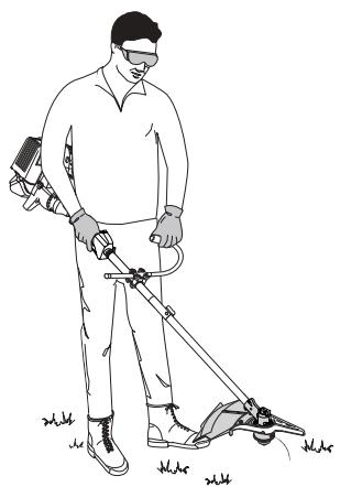 MTD YM26BC - COMO SOSTENER EL RECORTADOR - 2