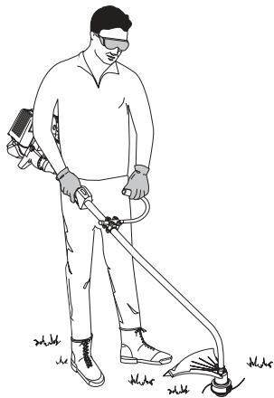 MTD YM26BC - HOLDING THE TRIMMER - 3