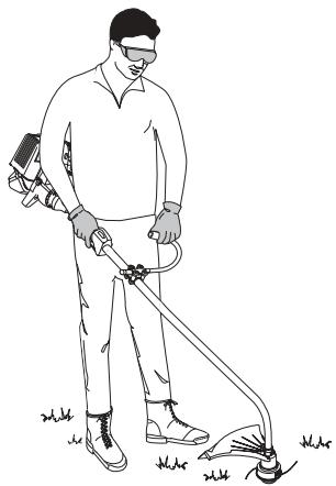 MTD YM26BC - COMO SOSTENER EL RECORTADOR - 3